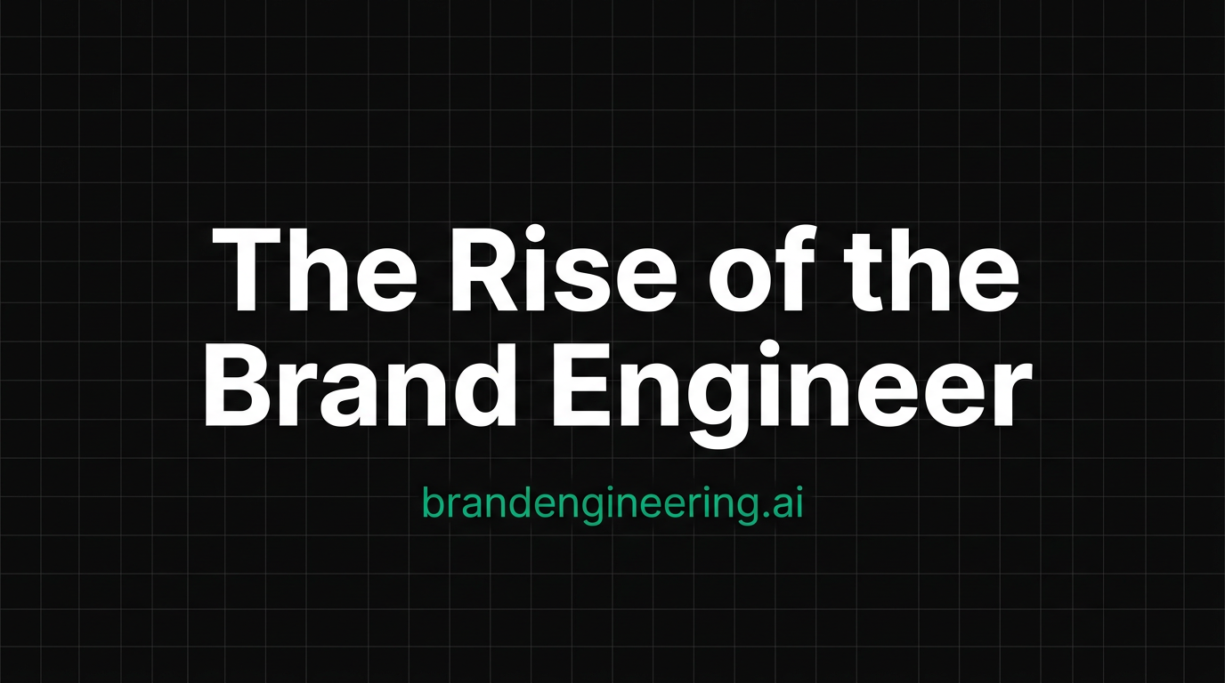 The rise of the Brand Engineer | Brand Engineering | Brand Engineering